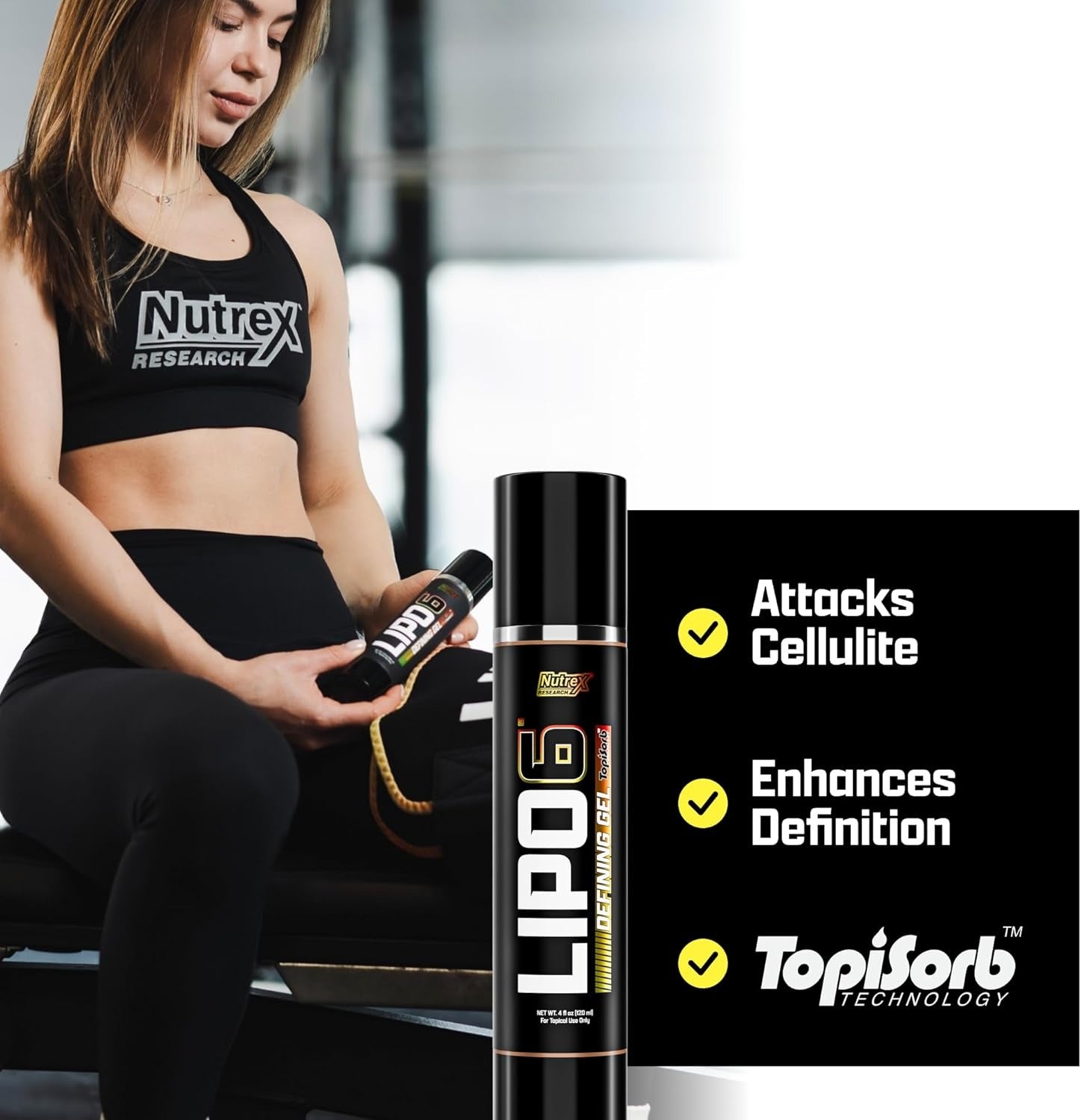 Nutrex research Lipo 6 Defining Gel with Topisorb Fast-Acting Technology, 0.2kg