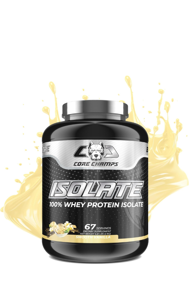 Core Champs ISOLATE 100% Whey Protein Powder|67 Servings,4.41lbs,(2kg)|25g Protein