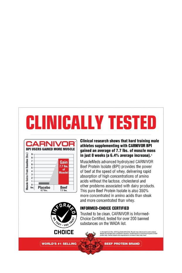 Carnivor MuscleMeds Carnivor Chocolate, 4 lbs. - HALAL