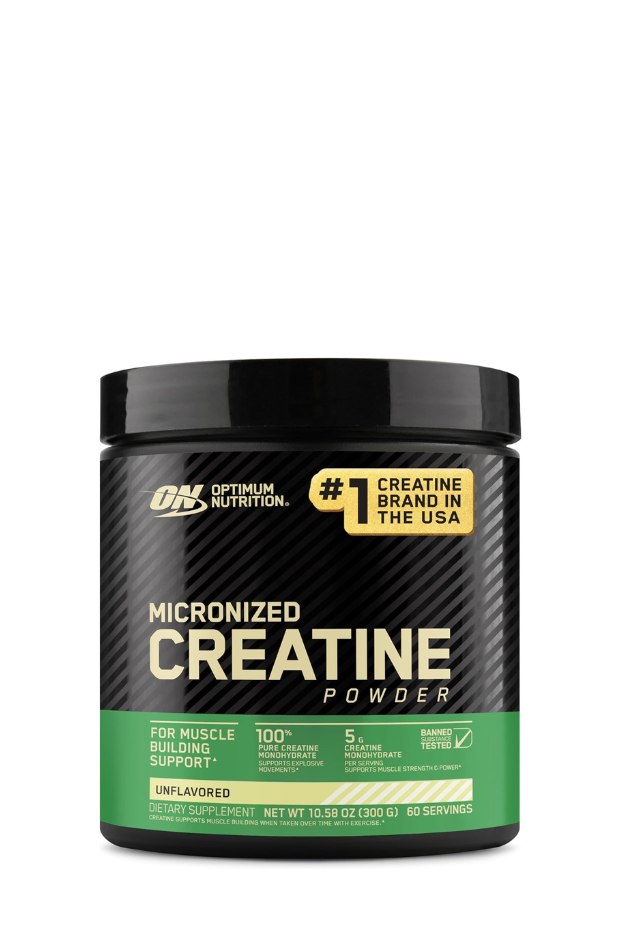 Optimum Nutrition (ON) Micronized Creatine Monohydrate Powder - Unflavored, 300 Grams, 60 Servings