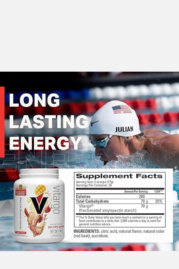 Vitargo - Premier Carbohydrate Fuel for Athletic Performance, Before - During - After Workout