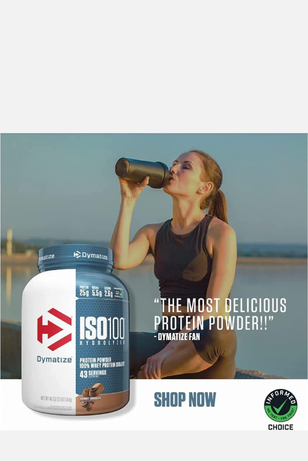 Dymatize ISO 100 0 Carb Whey Gourmet Vanilla, 5 lb