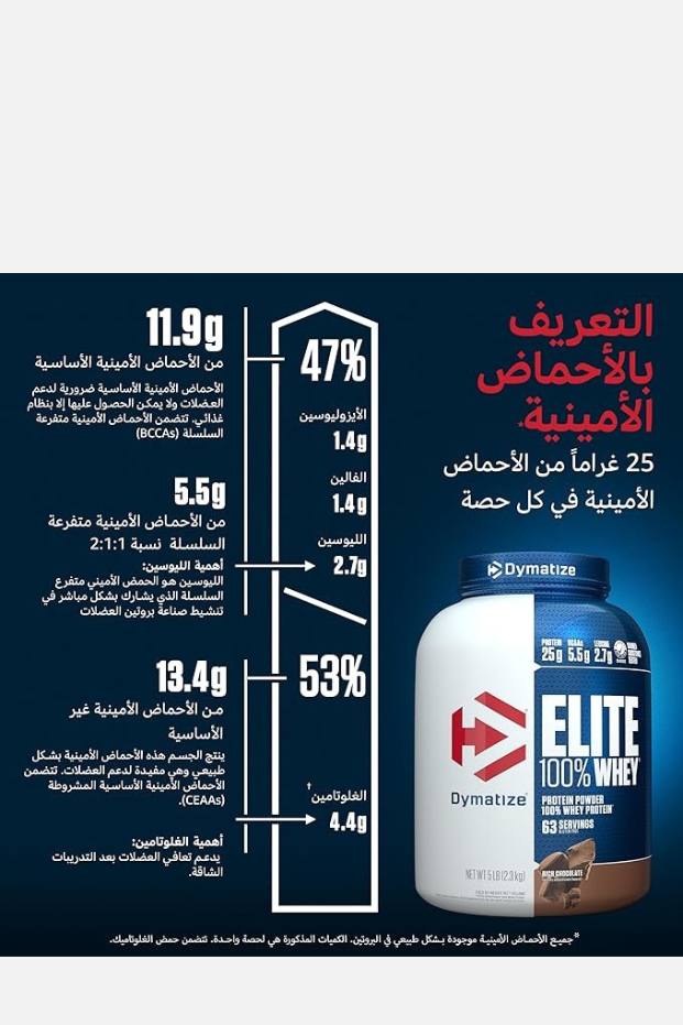 Dymatize Elite 100% Whey, Gourmet Vanilla, 5 LB 5.0 (2)