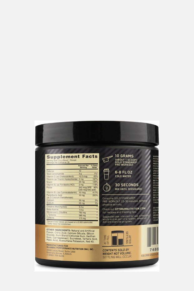 Optimum Nutrition Gs Pre Workout Water Melon