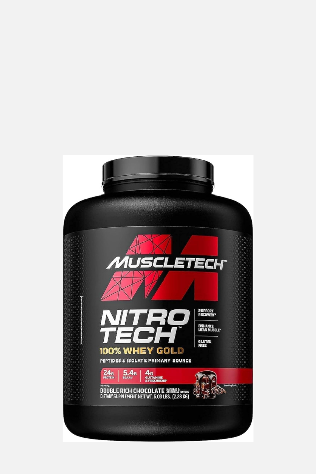 Muscletech Nitro Tech Ultra Pure Whey Protein, Double Rich Chocolate, 5.00 lbs