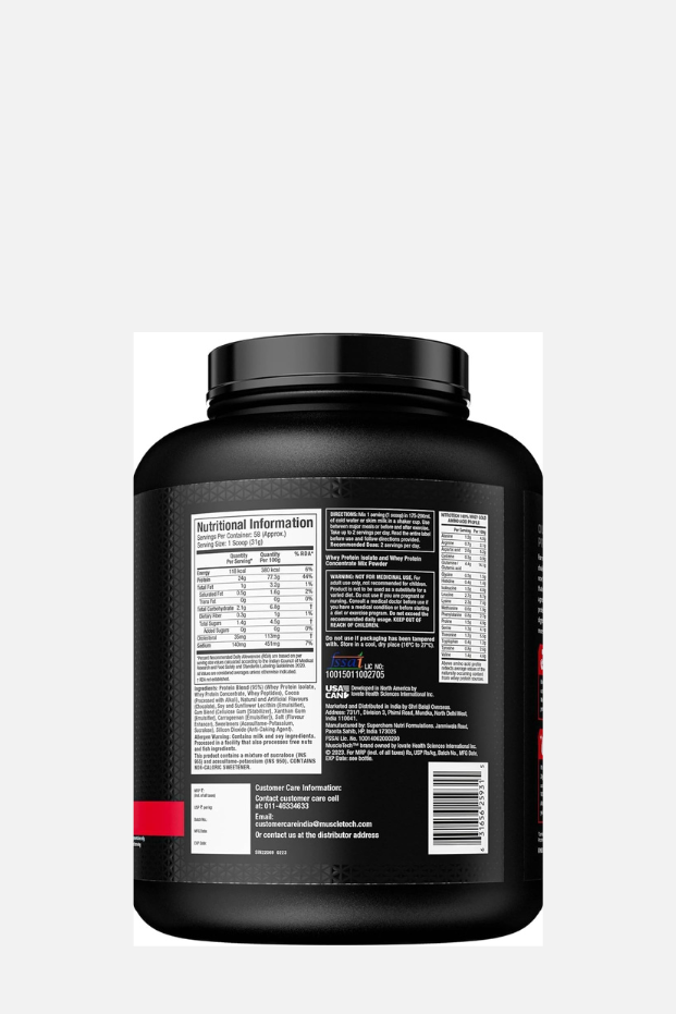 Muscletech Nitro Tech Ultra Pure Whey Protein, Double Rich Chocolate, 5.00 lbs