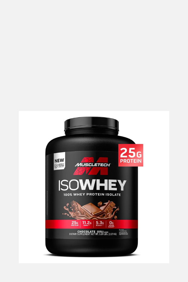 MuscleTech IsoWhey 100% Whey Protein Isolate Chocolate flavor 5lb