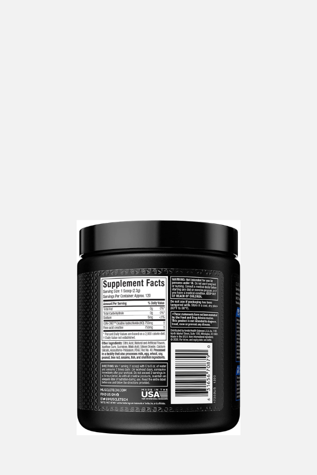 MuscleTech Cell-Tech Creactor Creatine HCl and Free-Acid Creatine Increase Muscle Building, Boost Strength, Unflavored 120 Serving