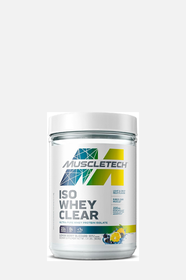 Muscletech ISO Whey Clear Ultra-Pure Protein Isolate Powderlth - 22g Protein,  1.10 lbs