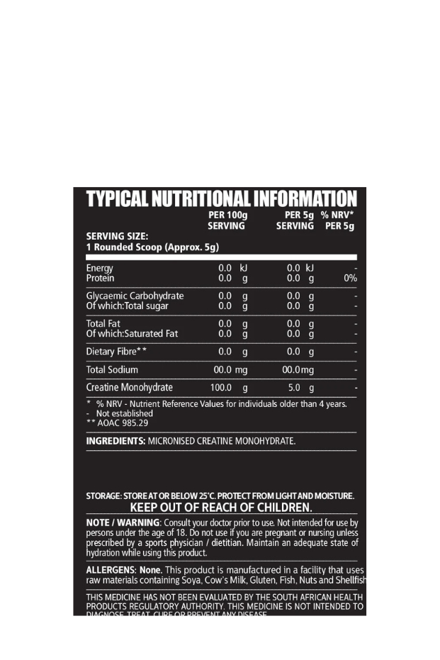 Creatine Monohydrate 500g