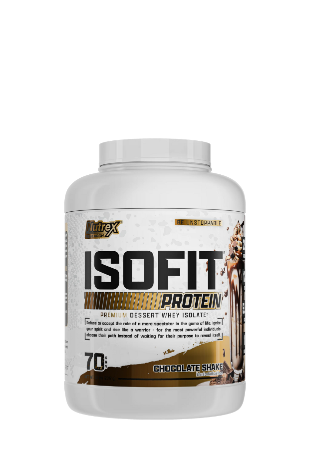 Nutrex Research IsoFit | Whey Protein Powder Instantized 100% Whey Protein Isolate | Muscle Recovery, Lactose-Free, Gluten-Free, 70 Servings | 2317g Chocolate Shake