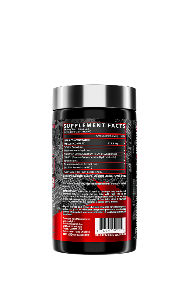 Lipo-6 Black UC The Ultimate Thermogenic Fat Burner