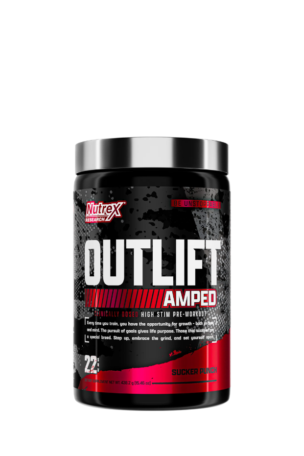Outlift Amped Explosive Energy, Extreme Pumps and Enhanced Focus Pre-Workout