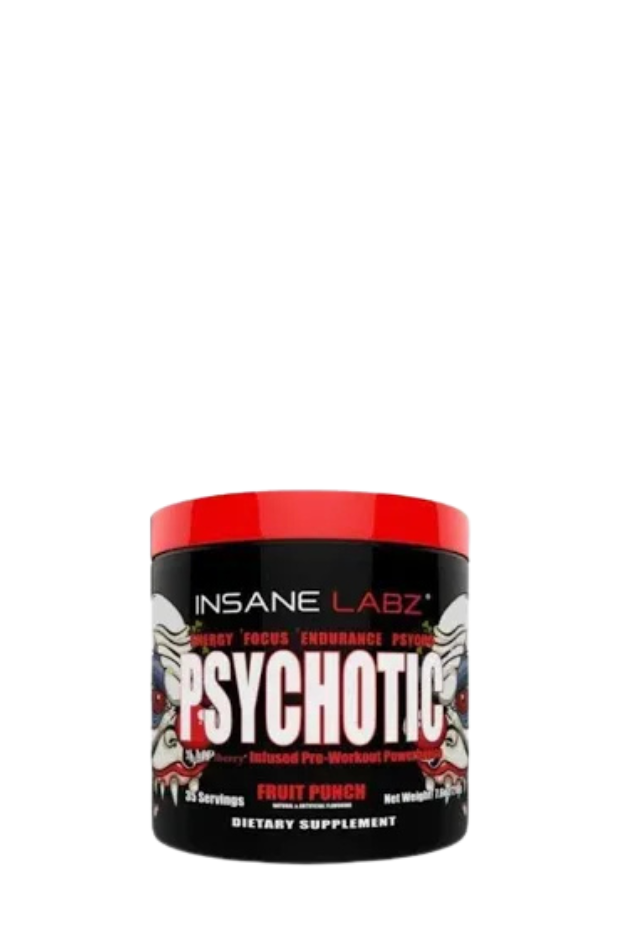 Insane Labz Psychotic High Stimulant Pre Workout Powder Gummy Candy (217g)
