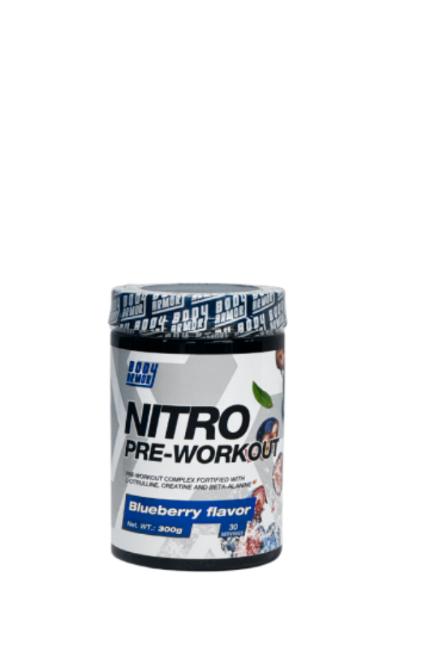 Body Armor Nitro Pre-Workout - Blueberry Flavor - 300g- 30Serving