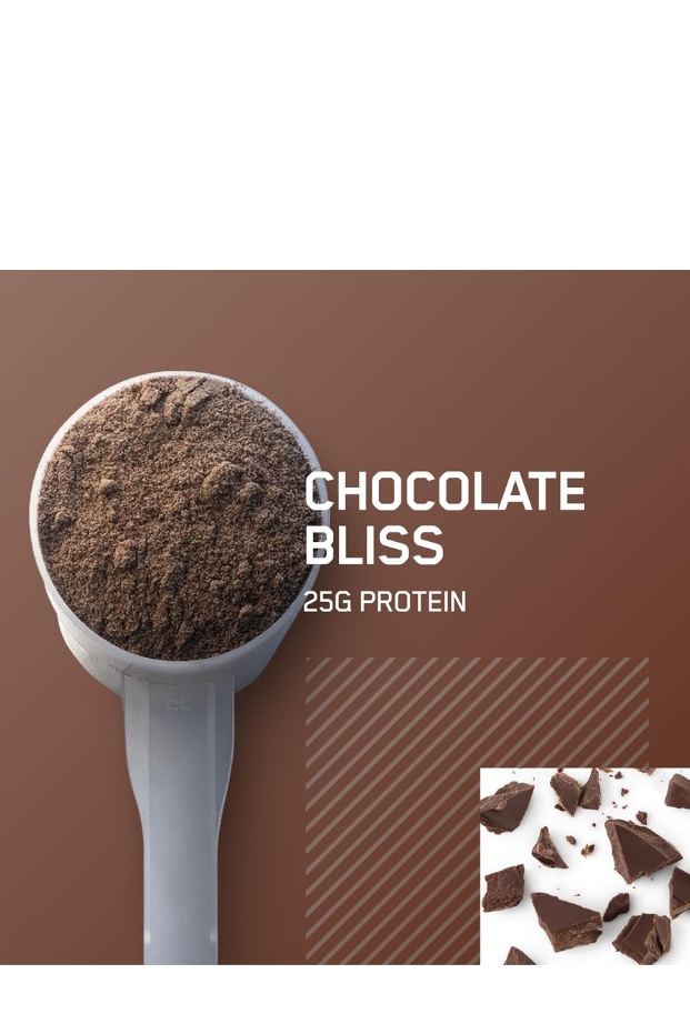 Optimum Nutrition (ON) Gold Standard 100% Isolate, 25 Grams of Protein- Chocolate Bliss, 1.64 Lbs, 24 Servings (744 G)