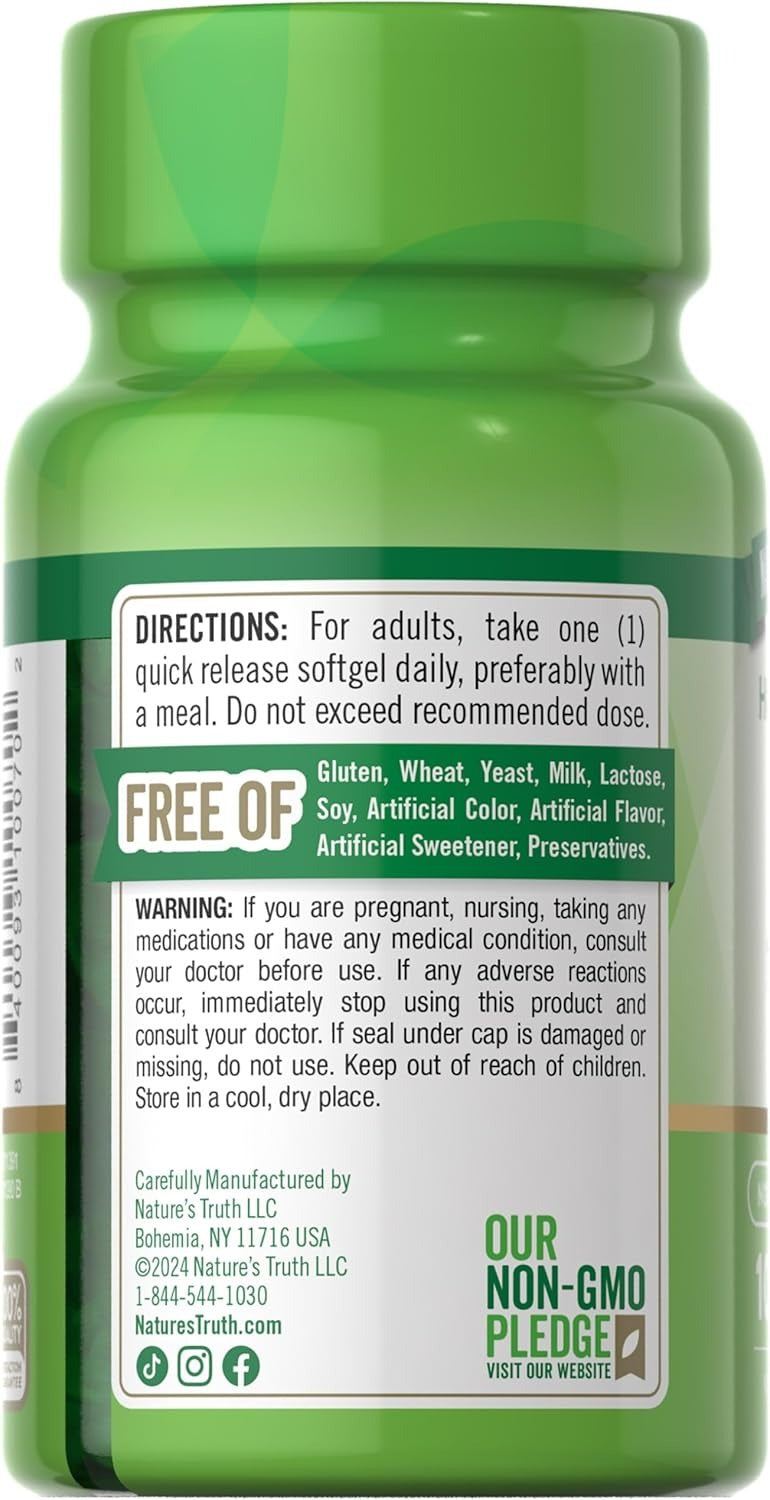 Nature's Truth Vitamin D 10,000 IU 100 Softgels