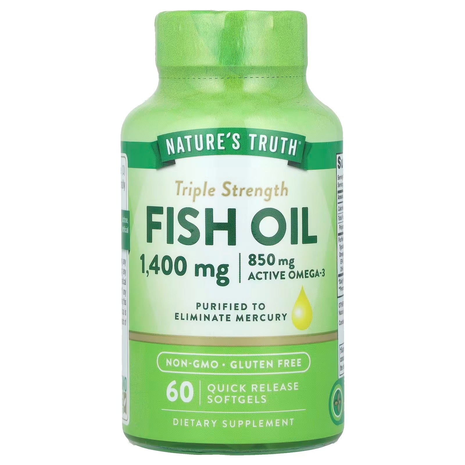 Nature's Truth  Omega-3 Fish Oil Softgels