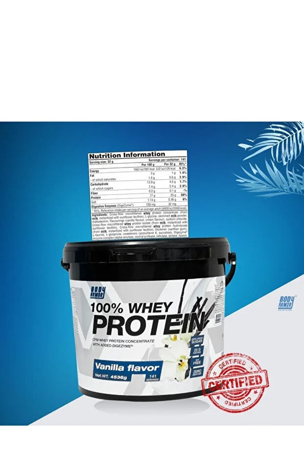 Body Armor 100% Whey Protein – Vanilla, 4536g