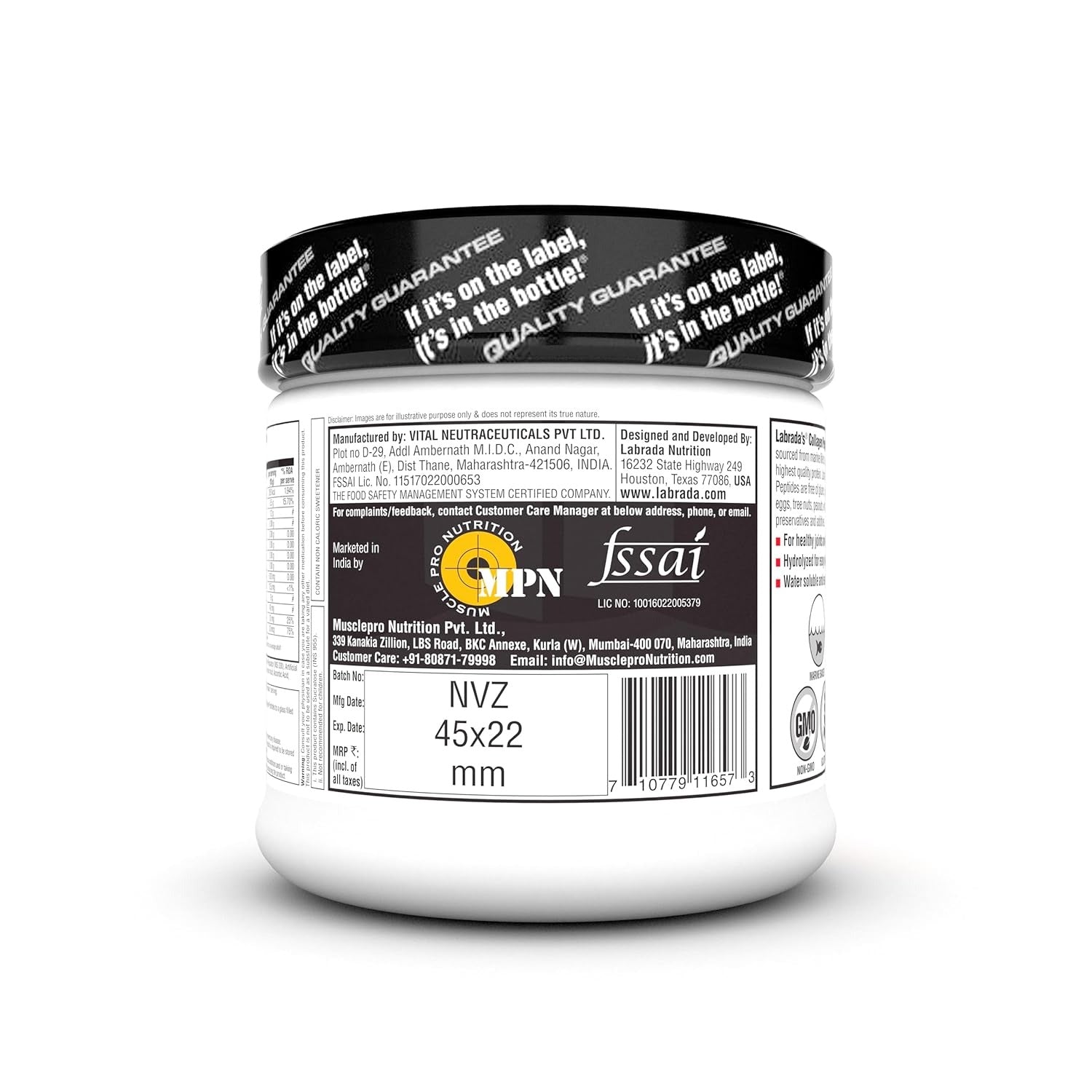 Labrada Marine Collagen Peptides Powder For healthy joints & skin - 300 g