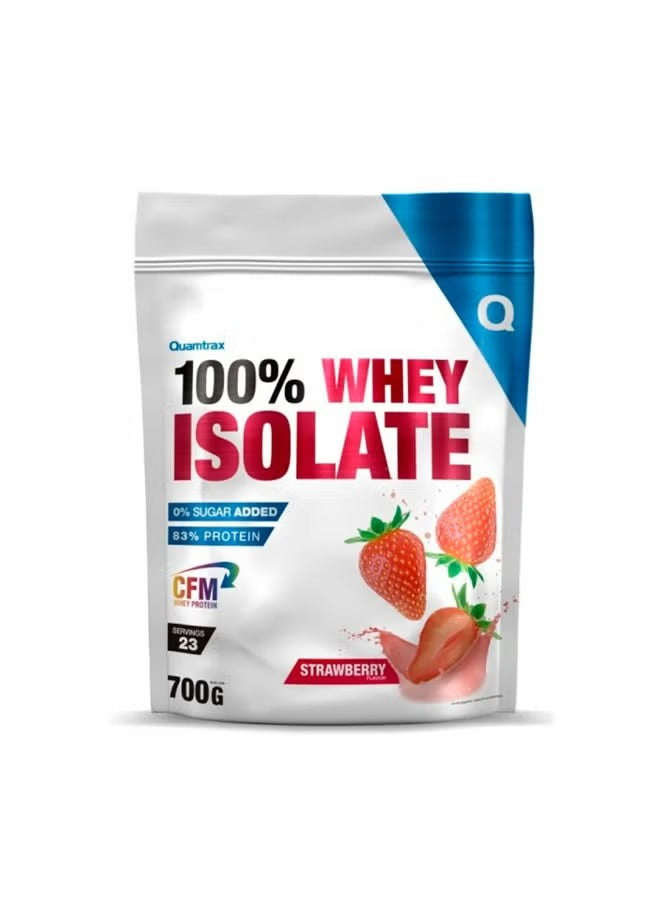 Quamtrax Whey Protein Isolate, Strawberry 700g