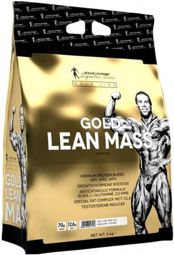 Kevin Levrone Gold Lean Mass | Chocolate Nuts Flavor | 6 Kg | 70g Protein per Serving | 676 Calories | Supports Muscle Growth, Strength & Recovery